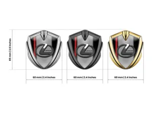 Lexus Emblema Fender Badge Disegno Minimal Standard